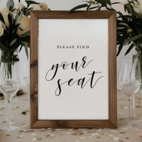 Wedding Please Find Your Seat Sign