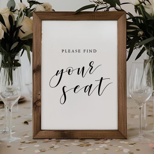 Wedding Please Find Your Seat Sign (Creator Uploaded)
