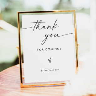 Wedding Please Take One Sign, Wedding Favours Sign