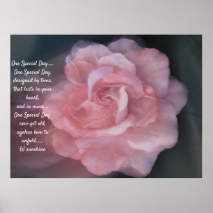 WEDDING POSTER ONE SPECIAL DAY POEM