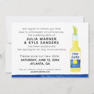 Wedding Postponed Card