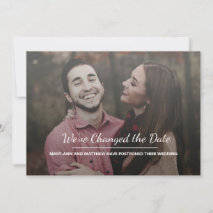 Wedding Postponement Photo Announcement