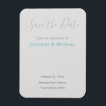 Wedding Professional Design Modern Save the Date Magnet<br><div class="desc">This design,  which has a modern,  stylish and attractive appearance,  will immediately attract the attention of everyone around you.</div>