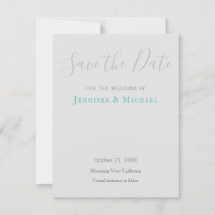 Wedding Professional Design Modern Save the Date RSVP Card