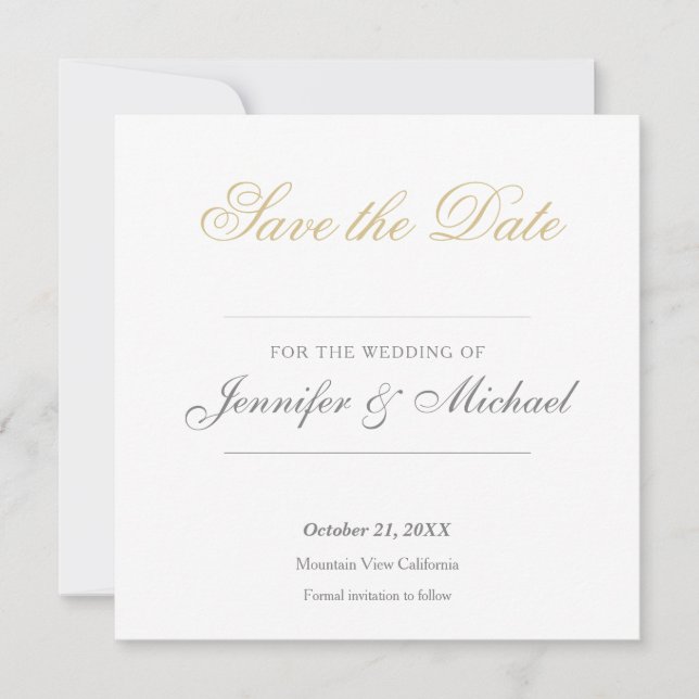 Wedding Professional Minimalist Invitation (Front)