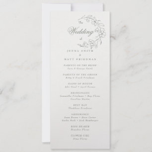 Wedding Program