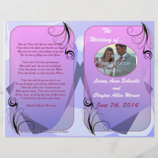 Wedding Program (Bifold Design)