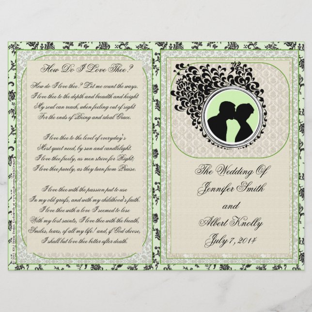 Wedding Program (Bifold Design) (Front)