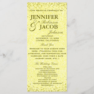 Wedding Program Distressed Vintage Look Programme