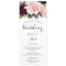 Wedding Program Double Sided Blush Burgundy
