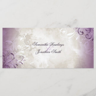 Wedding Program - Elegant Vintage Foliage & Swirls Programme
