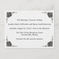 Wedding Program, page 1 of 2.