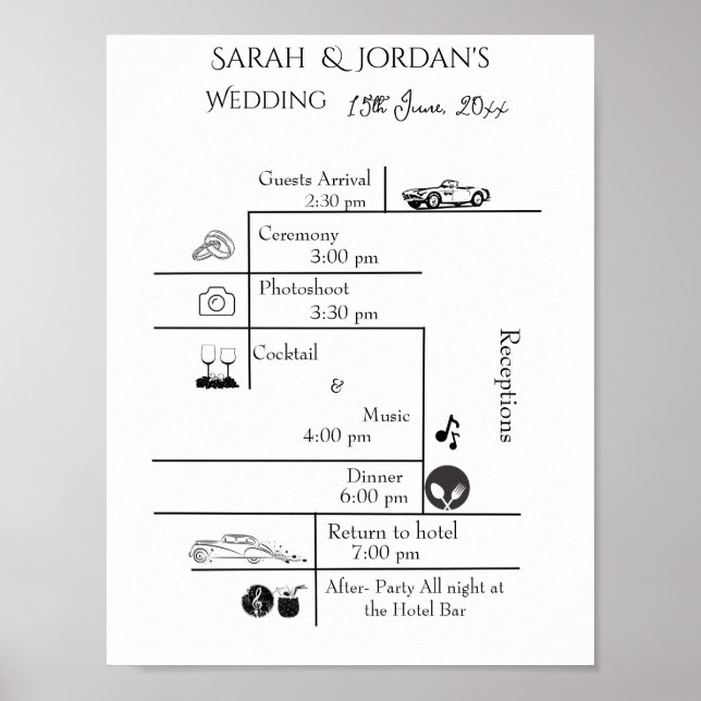 Wedding Program Poster (Front)