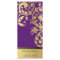 Wedding Program - Purple & Gold Shimmer Floral