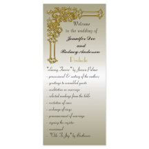 Wedding Program Rack Card