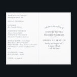 Wedding Program Template<br><div class="desc">Congratulations on your engagement! We wish you a lifetime filled with happiness and joy. This modern and elegant wedding design is just one of the many design themes available in this store, created to fit your needs and budget. You can edit the template fields from this page or access Zazzle's...</div>