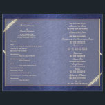 Wedding program template (three)<br><div class="desc">A "wedding program" with fully customisable templates enabling you to create the perfect program for guests. DESIGN - An elegant see through inlay is trimmed with a faux gold edge and is set against a background that may be changed to any colour of your choice. CUSTOMIZE IT: Add your own...</div>