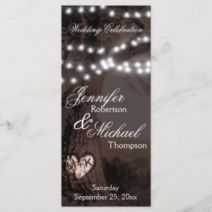 Wedding Program   Tree with Party Lights Programme
