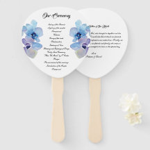 Wedding programme | Blue Orchid