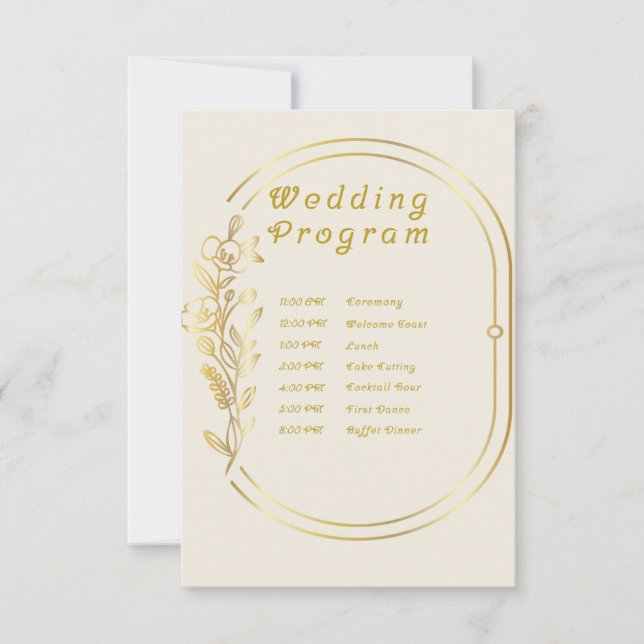 Wedding Programs (Front)