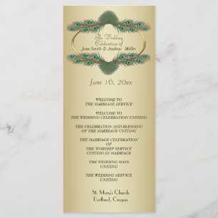Wedding Programs - Gold Programme