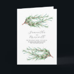 Wedding Programs Watercolor Rosemary Folded Programme<br><div class="desc">These folded wedding programs feature watercolor rosemary branches. Use the template fields to add your custom text. A unique and botanical choice for rustic weddings. 

Original watercolor art and design by Victoria Grigaliunas of Do Tell A Belle.</div>