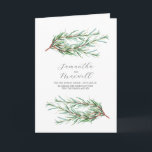 Wedding Programs Watercolor Rosemary Folded Programme<br><div class="desc">These folded wedding programs feature watercolor rosemary branches. Use the template fields to add your custom text. A unique and botanical choice for rustic weddings. 

Original watercolor art and design by Victoria Grigaliunas of Do Tell A Belle.</div>