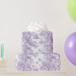 Wedding Purple Butterflies On Purple Background Wrapping Paper<br><div class="desc">Beautiful purple butterflies all on a purple background.
Wrap your shower or wedding gifts in this beautiful paper,  everyone will love.</div>