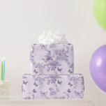 Wedding Purple Butterflies On Purple Background Wrapping Paper<br><div class="desc">Beautiful purple butterflies all on a purple background.

Wrap your shower or wedding gifts in this beautiful paper,  everyone will love.</div>