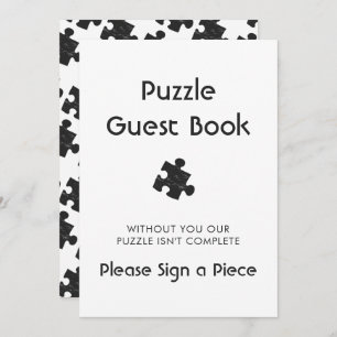 Wedding Puzzle Guest Book Sign