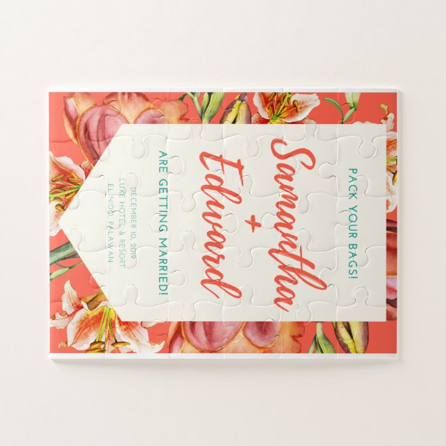 Wedding Puzzle Invitation  (Horizontal)