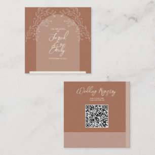 Wedding QR Code Enclosure Card