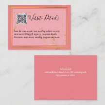 Wedding QR CODE RSVP GIFTS DETAILS Website