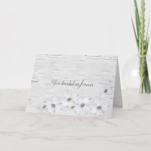 Wedding Quote on Birch Card