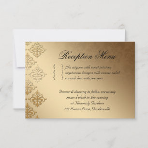 Wedding Reception Card Indian Damask Baby Pink