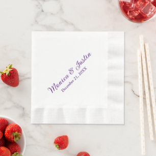 Wedding Reception Cocktail Napkin