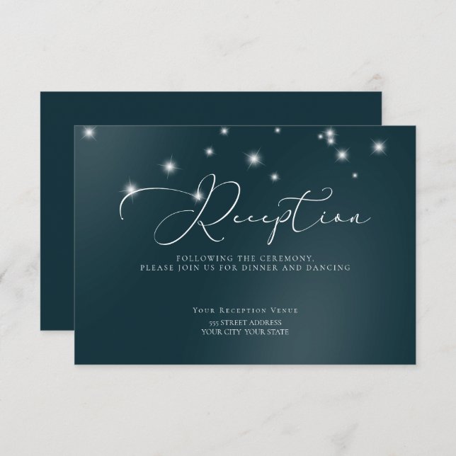 Wedding Reception | Elegant Driftwood Tulle Arbor Invitation (Front/Back)