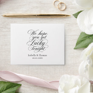 Wedding Reception Favours Get Lucky Tonight Lotter Envelope