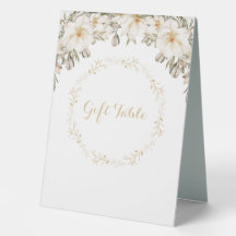 Wedding Reception Gift Table Stand Pedestal Sign