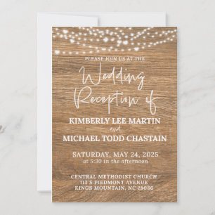Wedding Reception Invitation