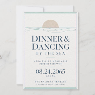 Wedding Reception Invitation | Coastal Editorial A
