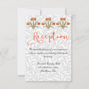 Wedding Reception Invitation White Customisable