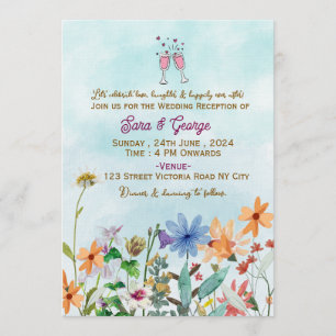 Wedding Reception  Invitations 