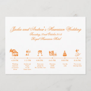 Wedding Reception Itinerary Timeline Programme