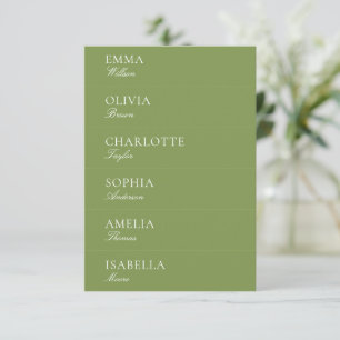 Wedding Reception Mini Guest's Profile Card 6 in 1