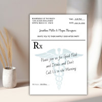 Wedding Reception Party Medical Prescription Pad