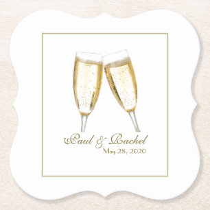 Wedding Reception Personalised Paper Coaster