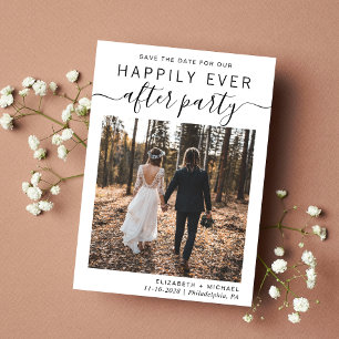 Wedding Reception Photo Save The Date