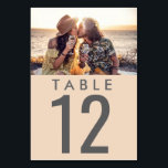 Wedding Reception Photo Table Number<br><div class="desc">Upload your favourite photograph to these custom photo wedding table number cards. Looking for a specific colour combination? Contact me - I'd be happy to help.</div>