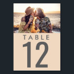 Wedding Reception Photo Table Number<br><div class="desc">Upload your favourite photograph to these custom photo wedding table number cards. Looking for a specific colour combination? Contact me - I'd be happy to help.</div>